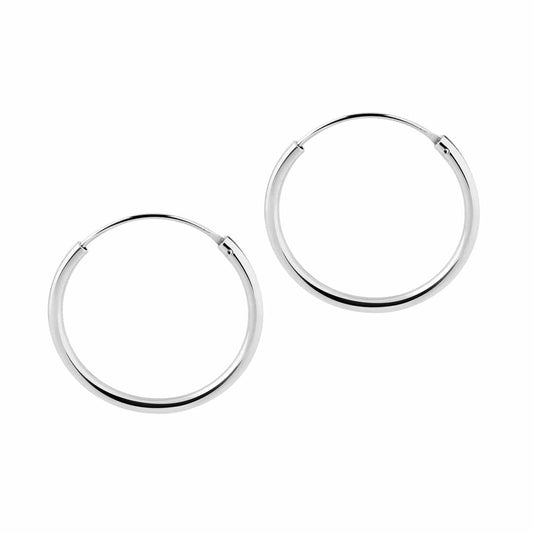 JUULRY Classic Hoop Earrings Silver