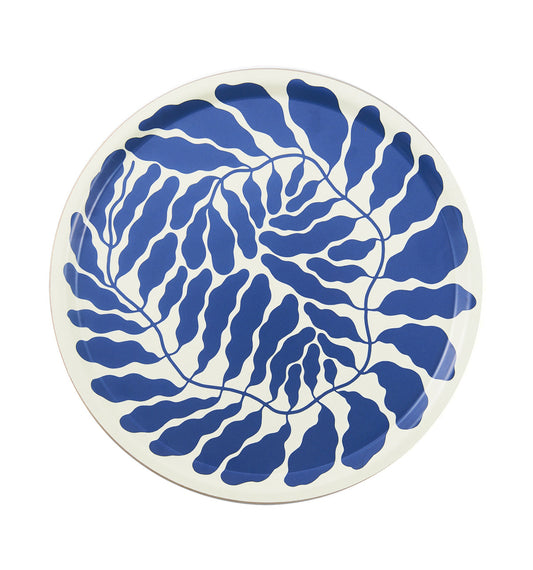 LINNEA ANDERSSON Blue Leaves Tray