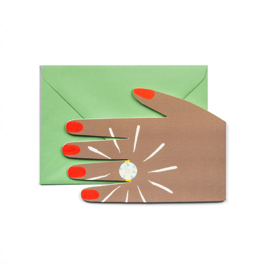 HADLEY PAPER GOODS Diamond Ring Card