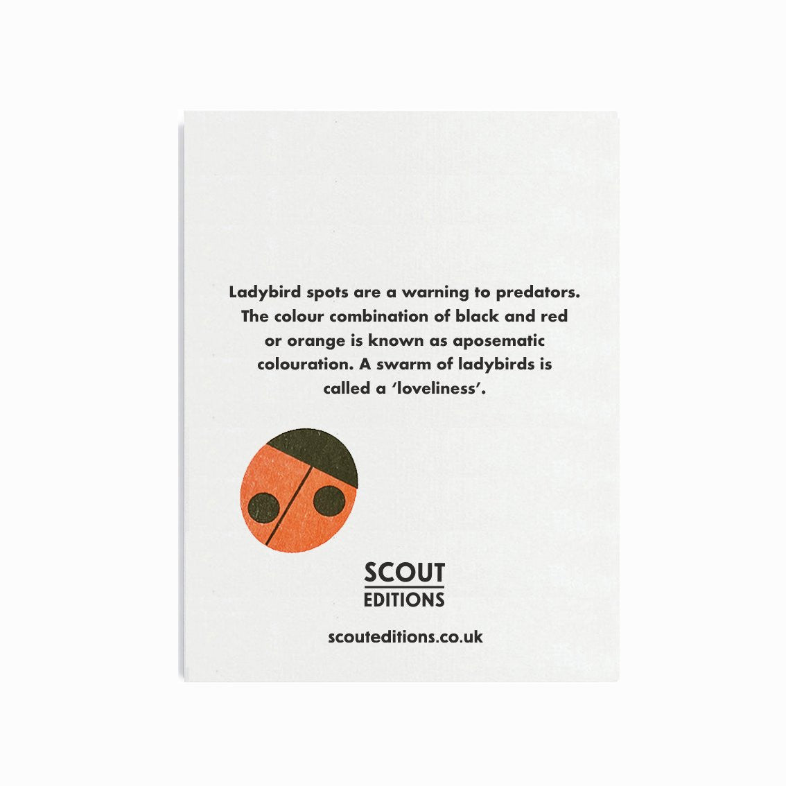 SCOUT EDITIONS Ladybird Card