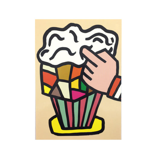 SARAH CORYNEN Beige Cake Postcard