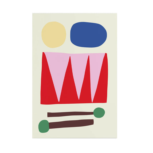 SUE DOEKSEN Circus Shapes Print