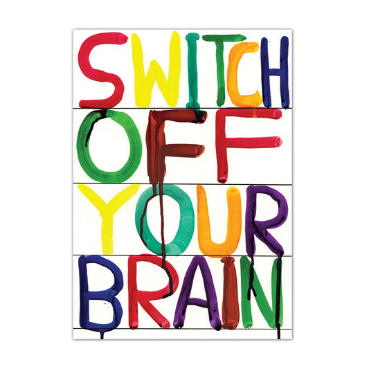 DAVID SHRIGLEY Switch Off Postcard