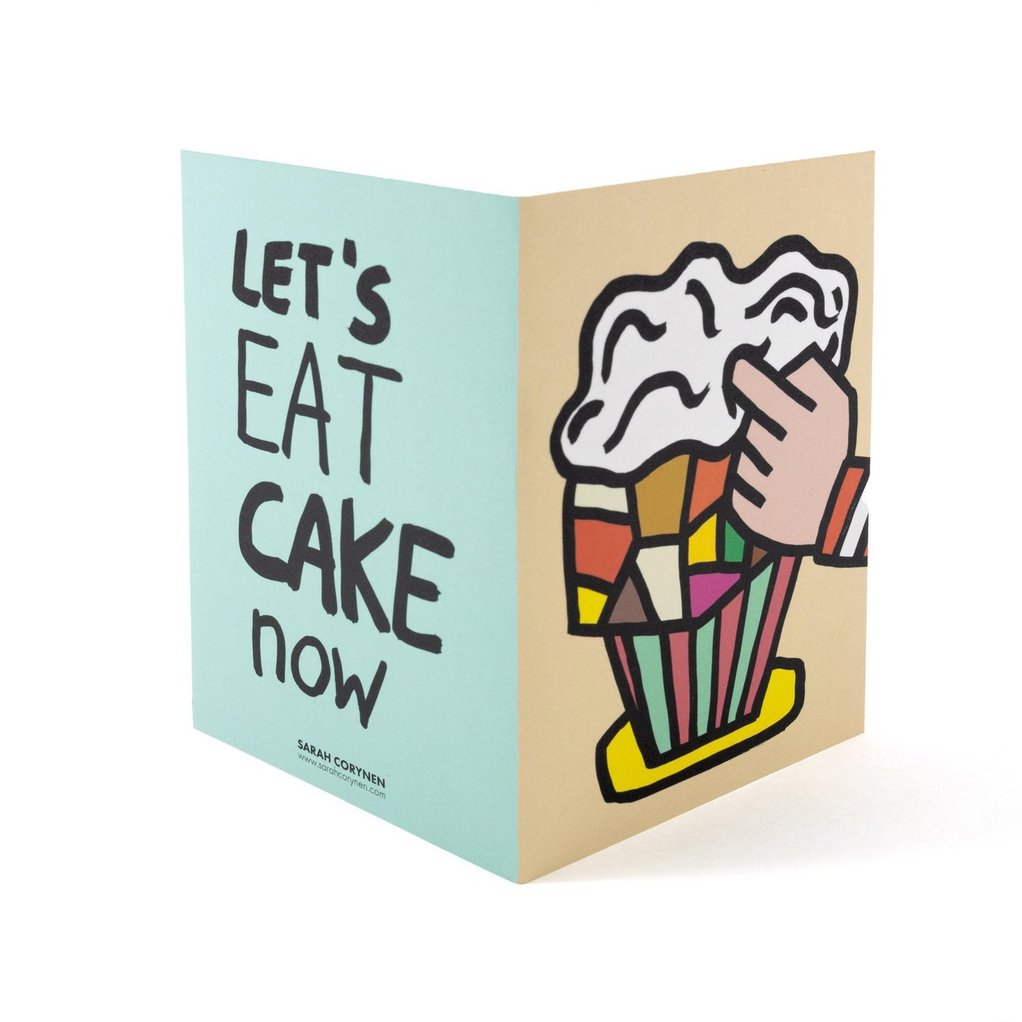 SARAH CORYNEN Let's Eat Cake Now Card