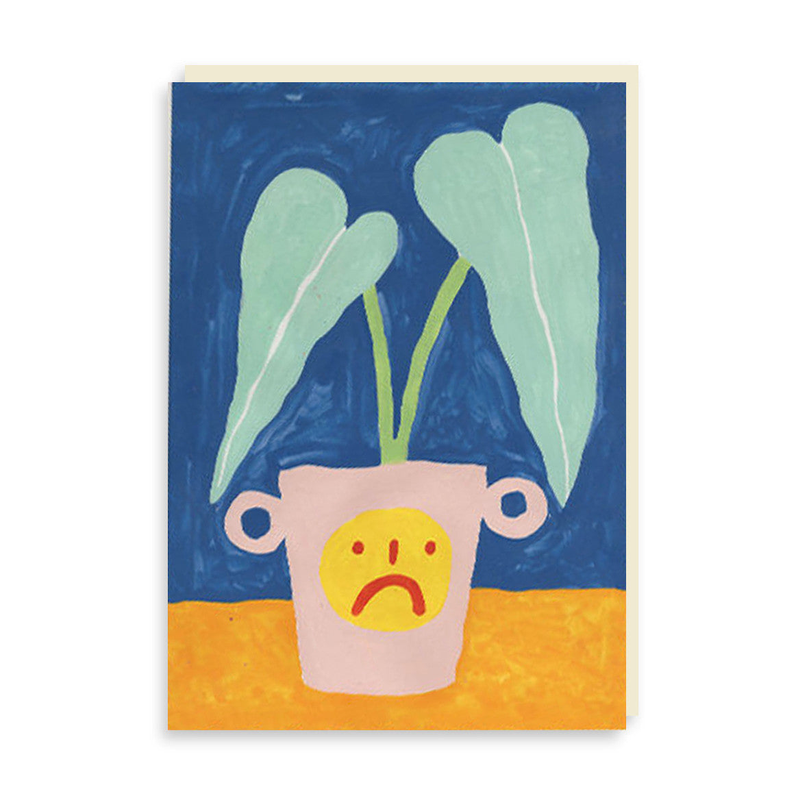 PANSY Grumpy Elephant Ear Plant Card