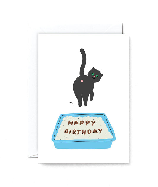 HOLLY ST CLAIR Cat Poop Card