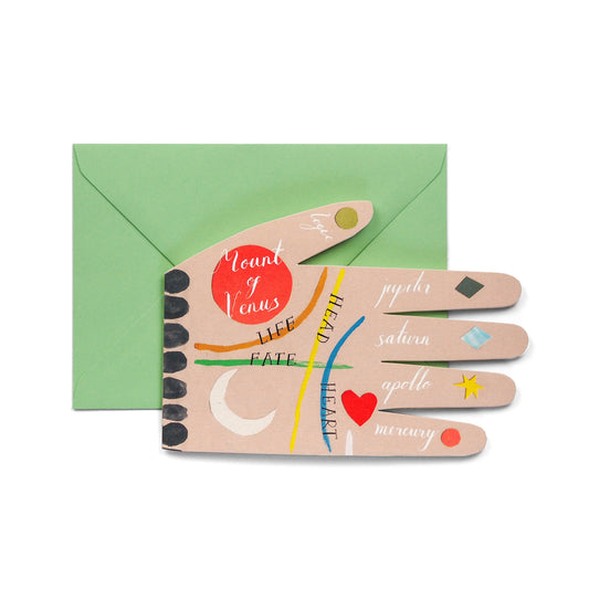 HADLEY PAPER GOODS Palm Reading Card