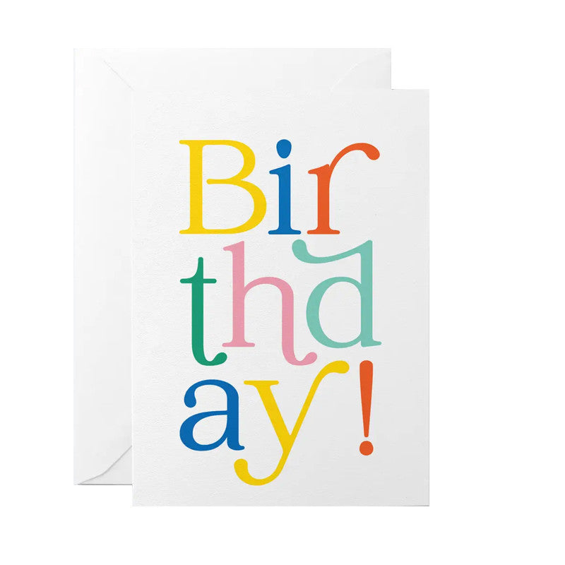 GRAPHIC FACTORY Birthday Fine Letters Card