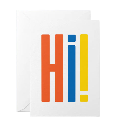 GRAPHIC FACTORY Hi Letters Card