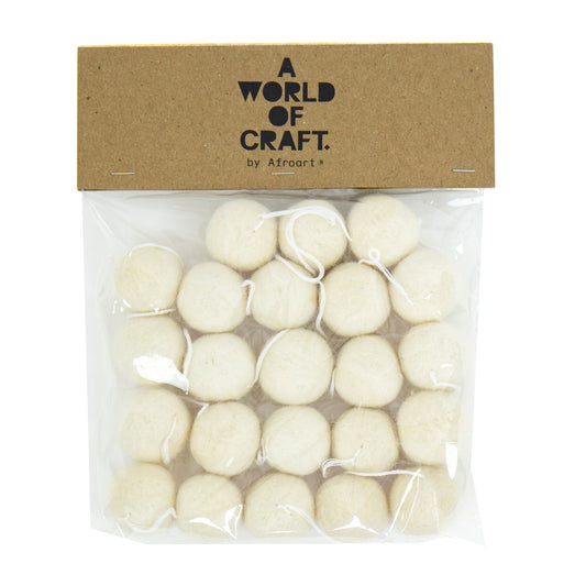 A WORLD OF CRAFT Snowball Garland
