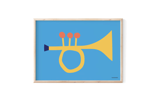 MAMAHOELA Trumpet Print