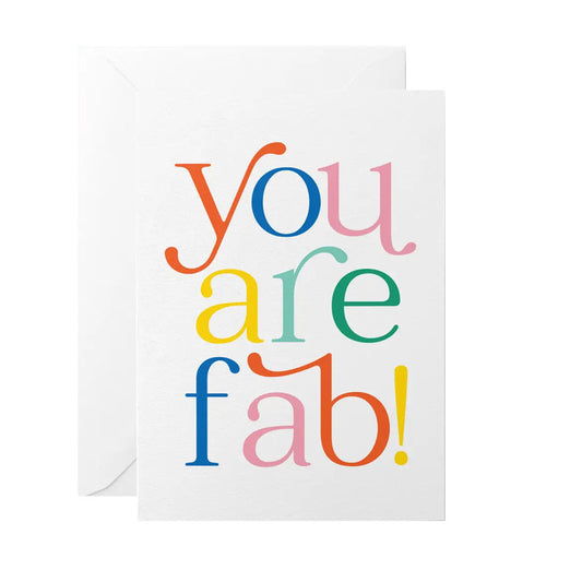 GRAPHIC FACTORY You Are Fab! Letters Card