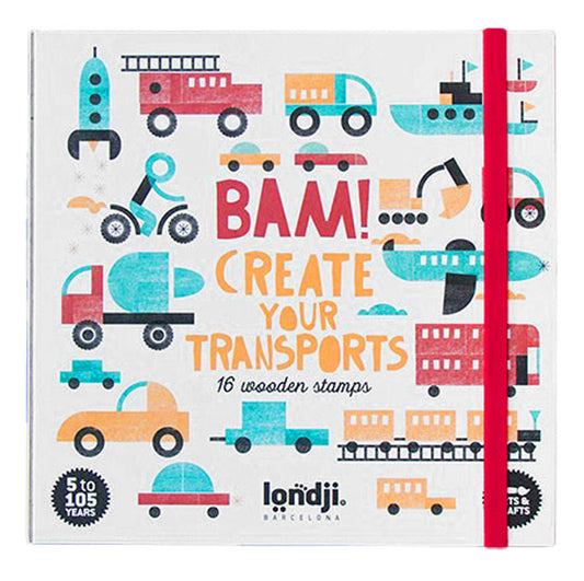 LONDJI Bam! Transports Stamp Kit