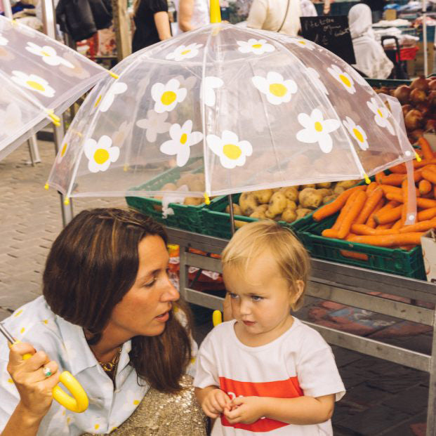 MATHILDE CABANAS Mini Umbrella White Flowers