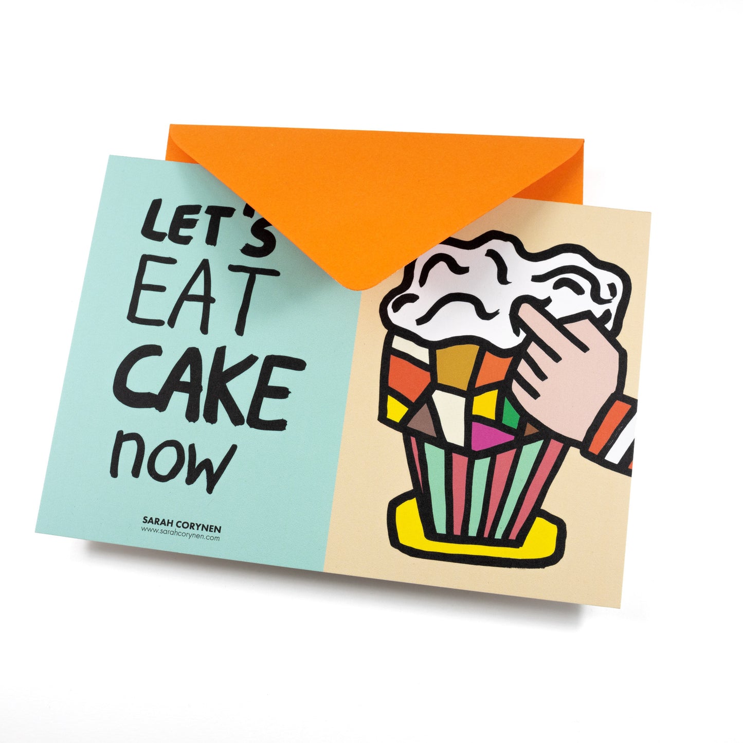 SARAH CORYNEN Let's Eat Cake Now Card