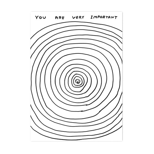 DAVID SHRIGLEY Very Important Postcard