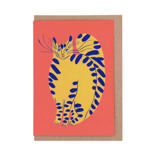 AGATHE SINGER Yellow Kittens Card