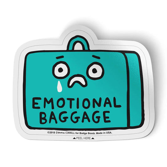 GEMMA CORRELL Emotional Baggage Sticker